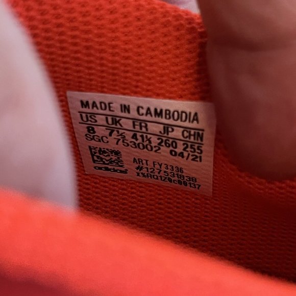 Adidas X Speedflow.4 Turf Soccer Shoes Black Solar Red FY3336 Men Sz 8 / Women 9 - Picture 11 of 11